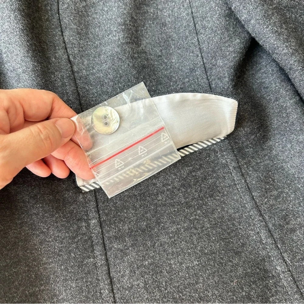 Vintage Tullo Stand Collar Wool Blazer Made In Ge… - image 8